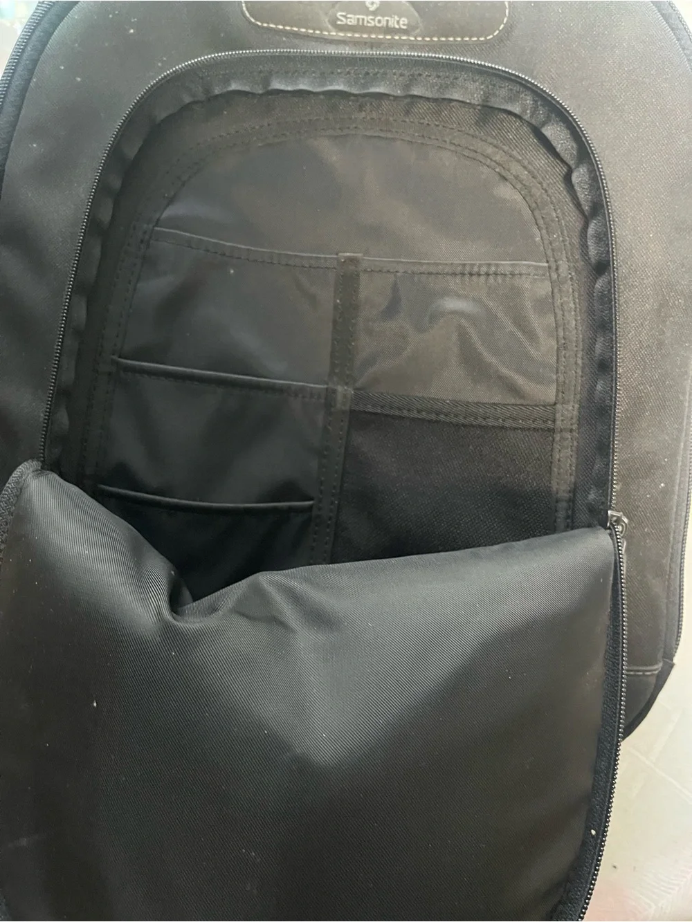 Samsonite Black Laptop Backpack with Front Organizer